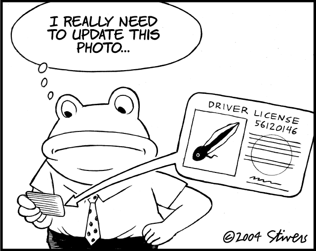 Frog driver’s license